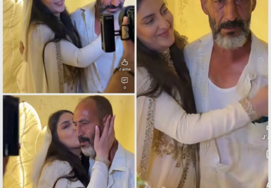 أب يبكي ليلة زفاف ابنته بعدما شعر بفراقها وابنته تحتضنه