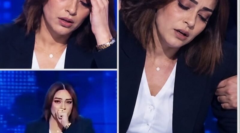 مذيعة الوطنية تتعرض لوعكة صحية أثناء نشرة الأخبار